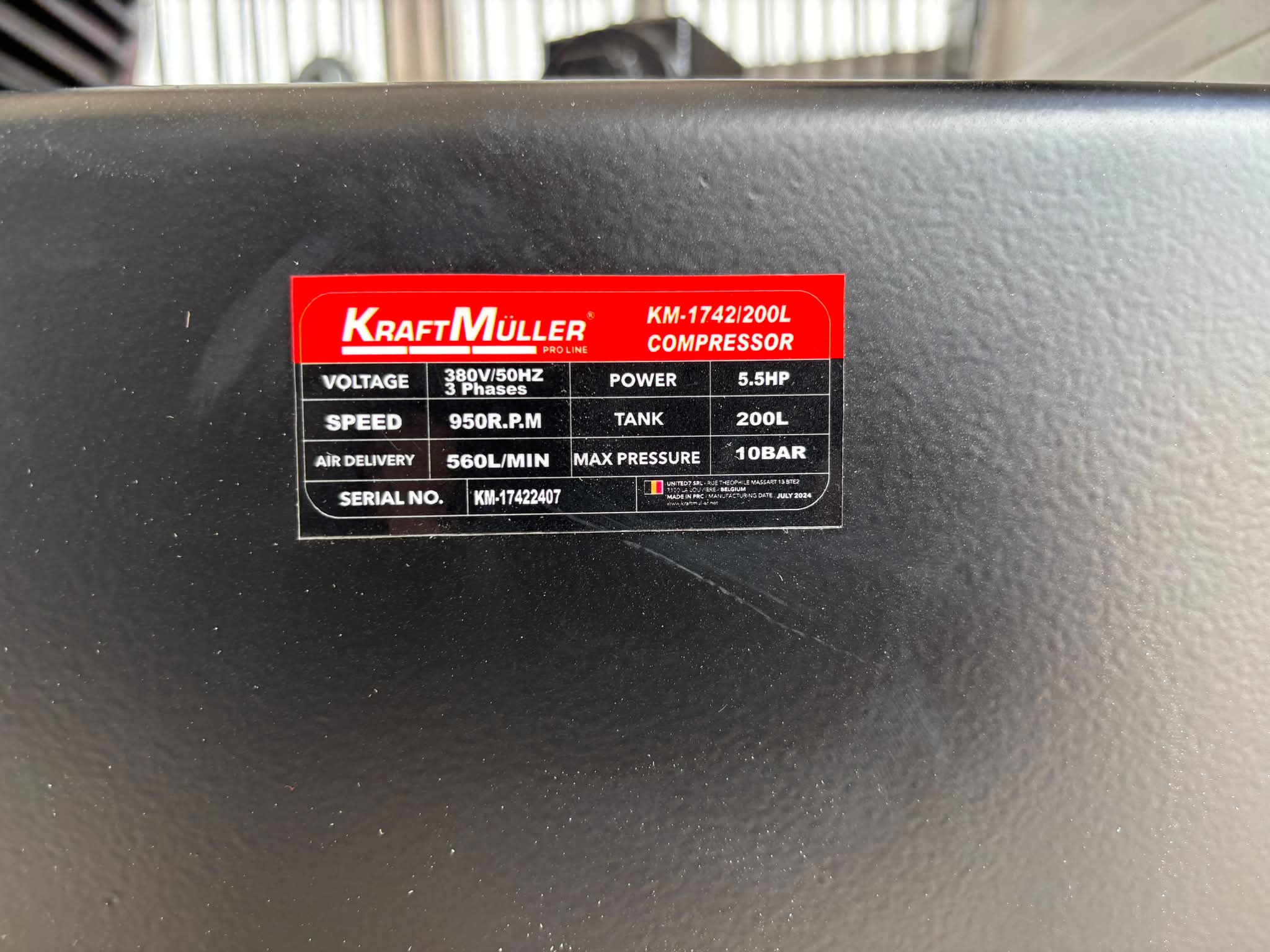 Compressor de Ar 200L Trifasico
