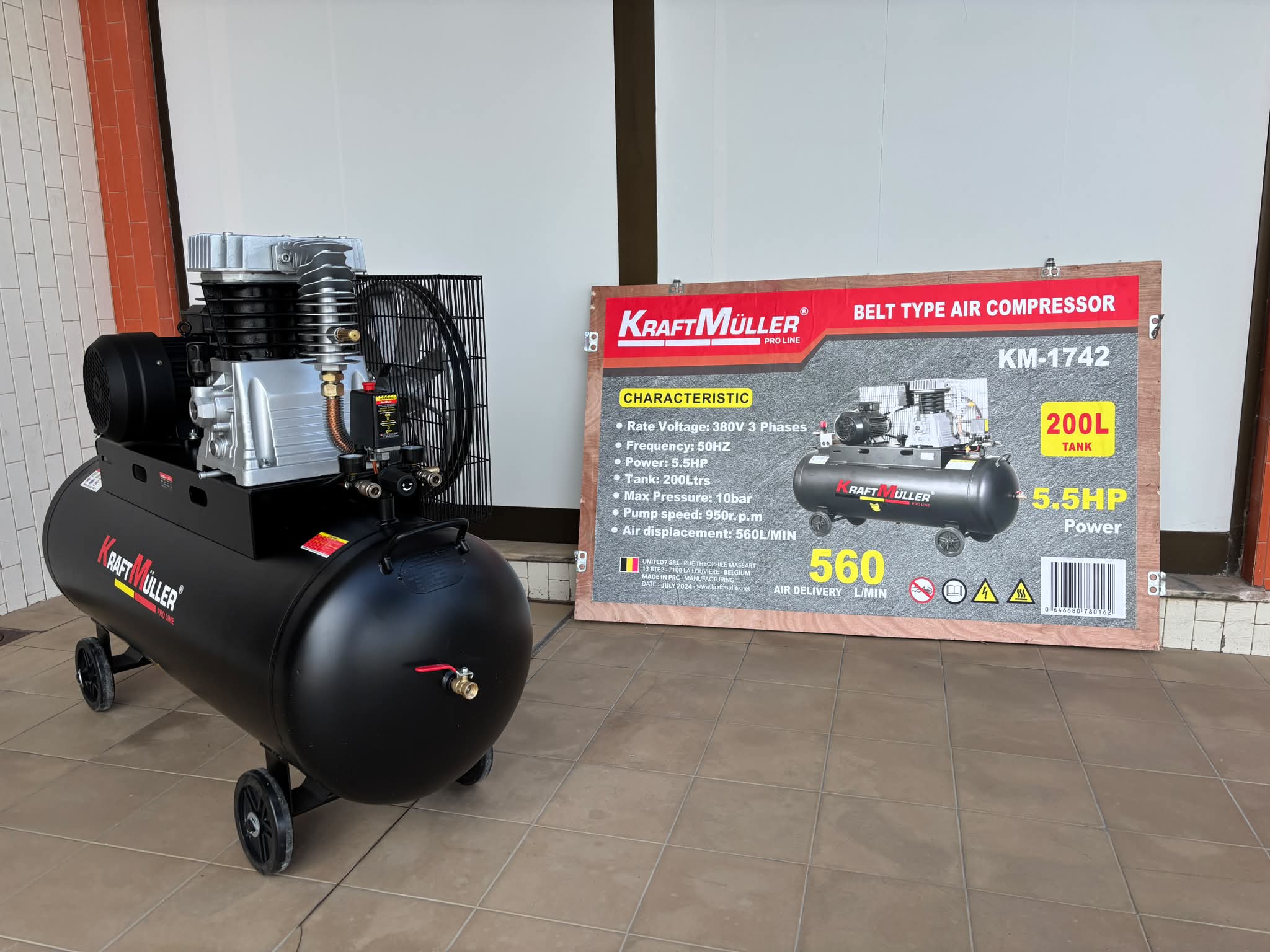 Compressor de Ar 200L Trifasico